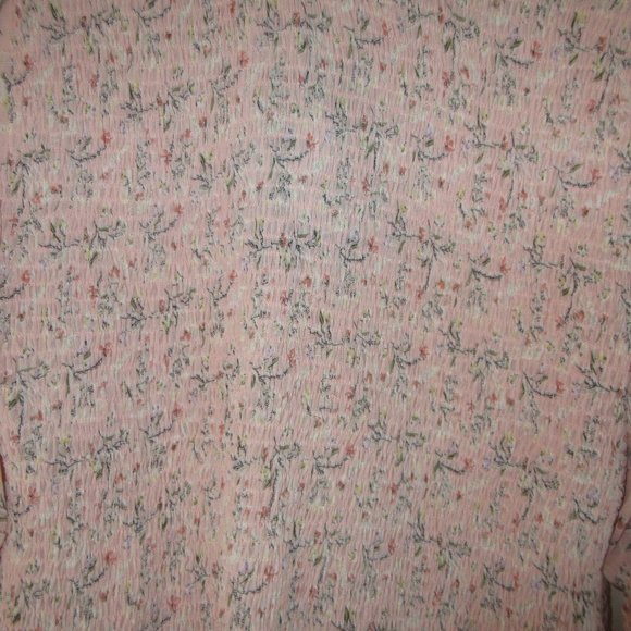 Pretty Little Thing Soft Peach floral top size 14 - Picture 6 of 11